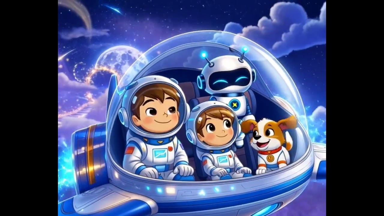 Little Austronauts on a Moon Mission 
