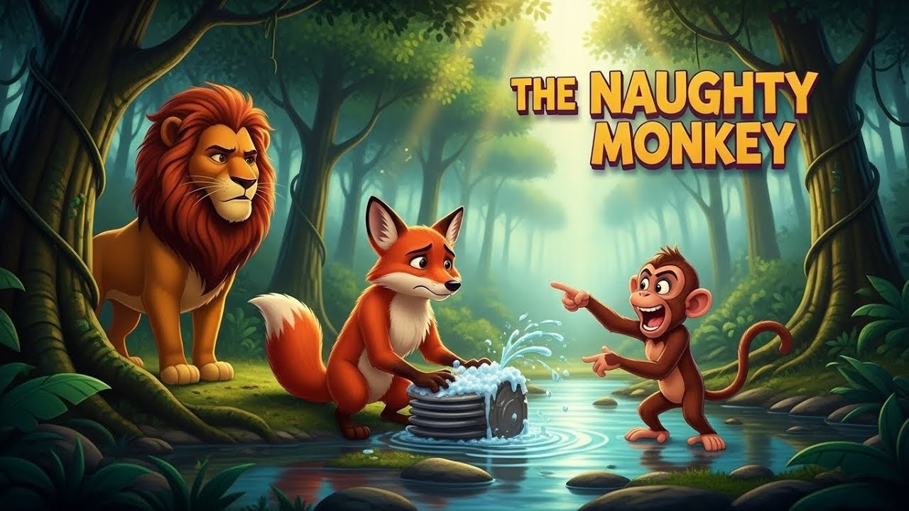 The Naughty Monkey & the Sad Fox | Funny Cartoon Story for Kids 2026
