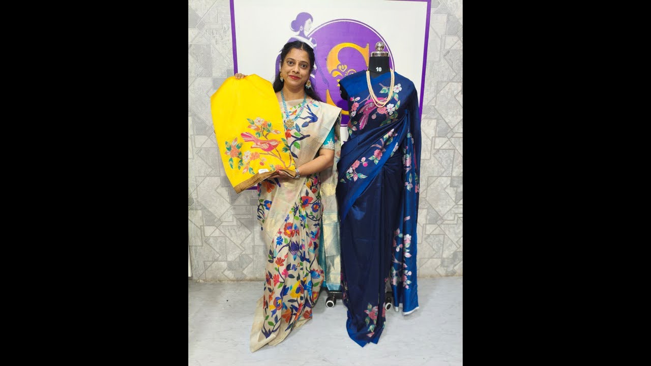 Wedding collection Mysore silk, raw mango with kalamkari prints to order 8790766139