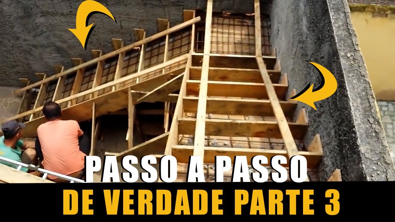 Escada agora sim ,um passo a passo de verdade vídeo 3 - Stairs now, a real step by step video 3