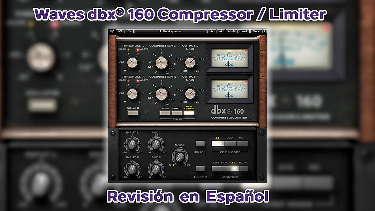 ⚡Waves dbx® 160 Compressor / Limiter⚡ -Revisión en Español-