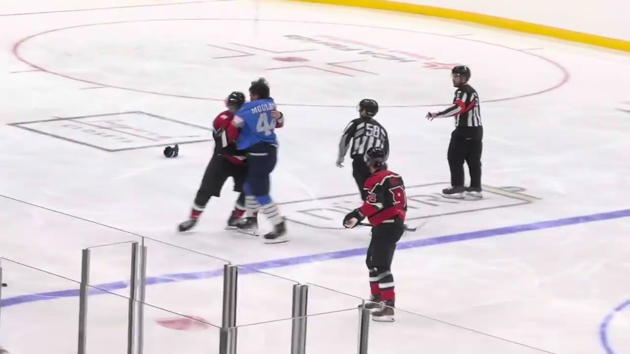 Exhibition game fights:  10/11/25 Pensacola Ice Flyers & Huntsville Havoc SPHL 