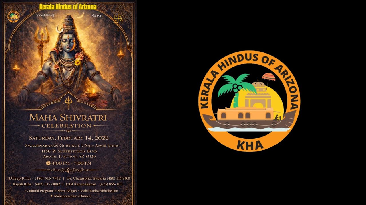 Kerala Hindus Of Arizona ( KHA ) Maha Shivaratri 2026