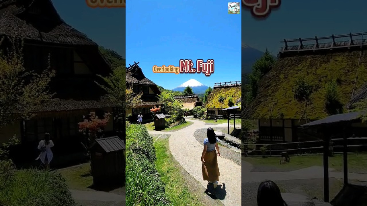 &hearts;️ Traditional Japanese Village 📍SAIKO IYASHI-NO-SATO NENBA | Yamanashi Ken #japan #shorts