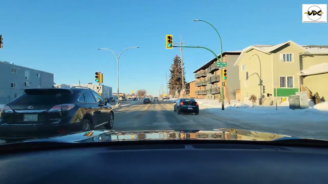 Nice & Clear today 22nd Street Saskatoon Saskatchewan Drive
