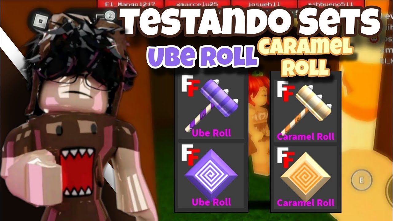 •Testando Sets Ube roll + Caramel roll | Flee The Facility | Roblox•