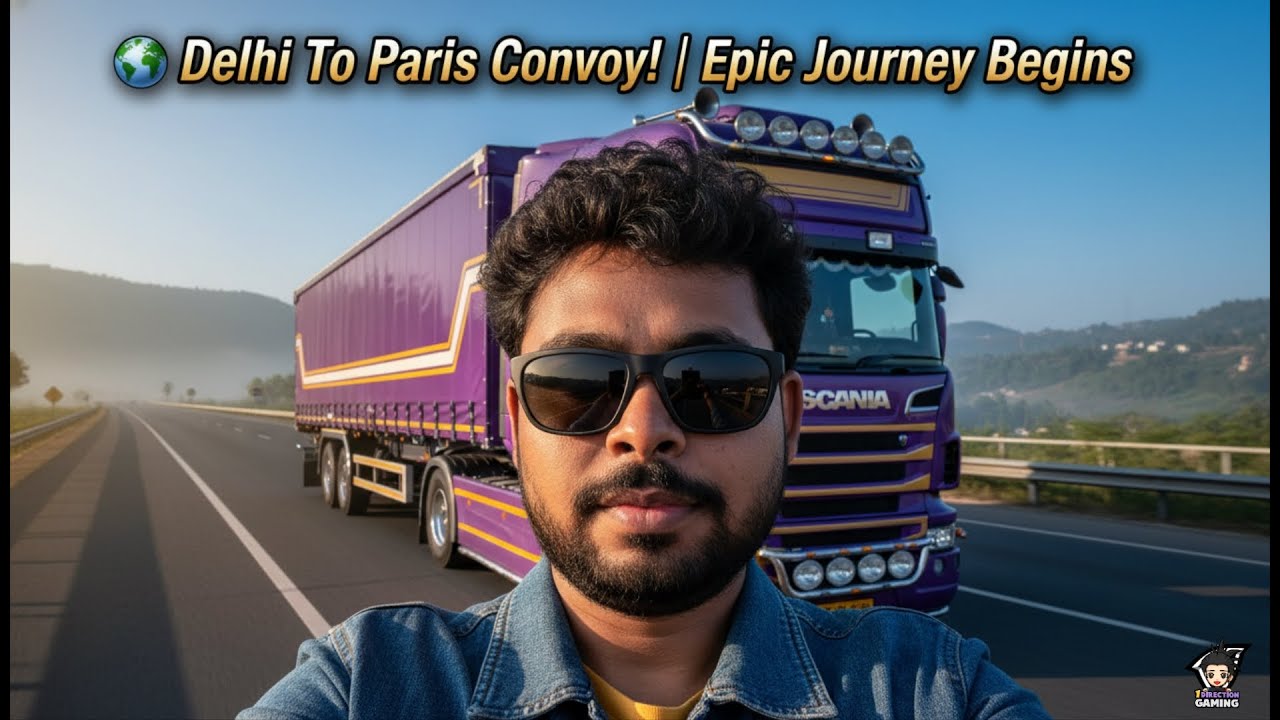 Snow Runner Gujarat → Delhi ✔ Now Starting Delhi → Paris Convoy | ETS2 Truckers MP