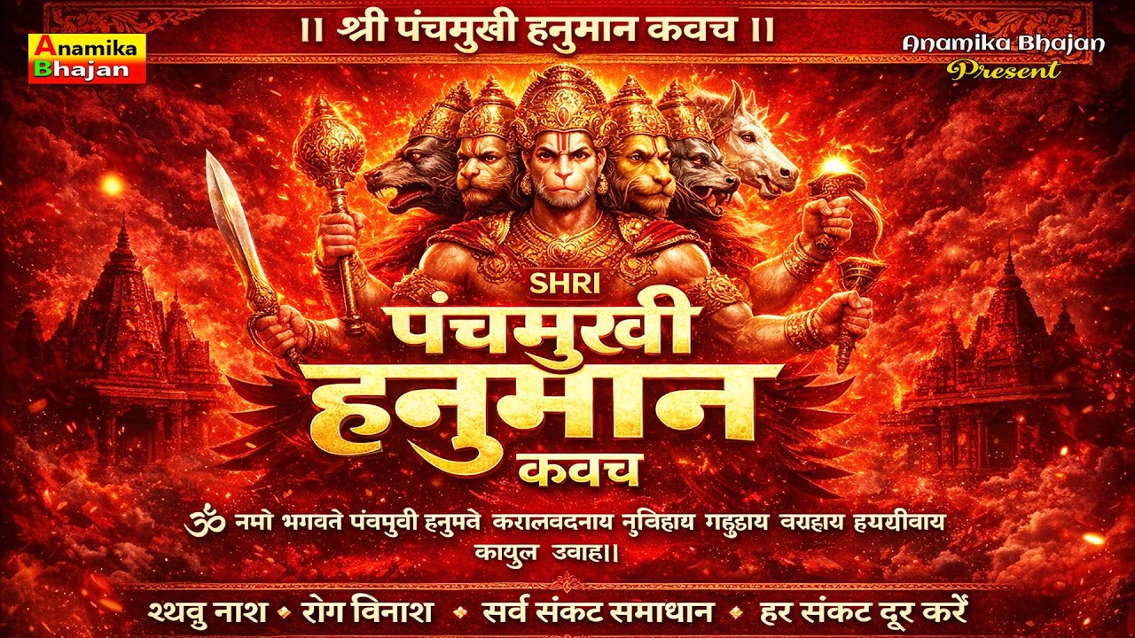 पंचमुखी हनुमान कवच 🌙 पूर्ण रक्षा कवच Hanuman Kavach Beat Drop Version ⚡ Divine Protection