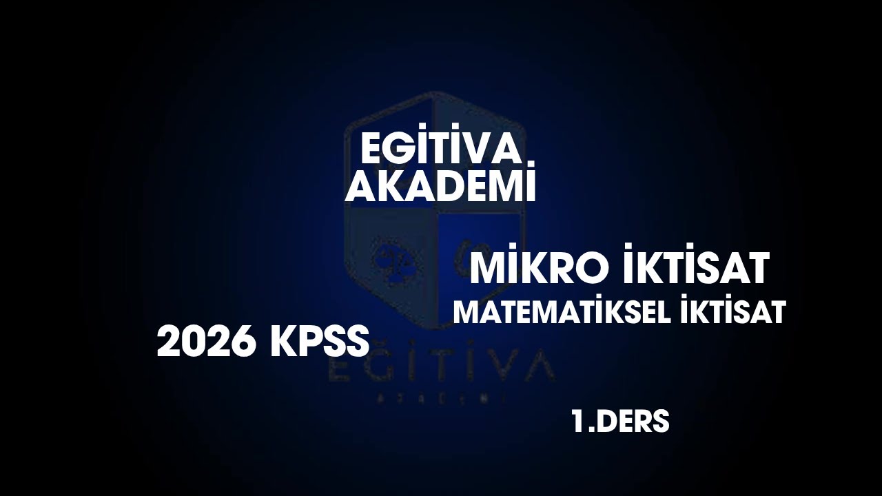 Matematiksel İktisat -1 (2026)