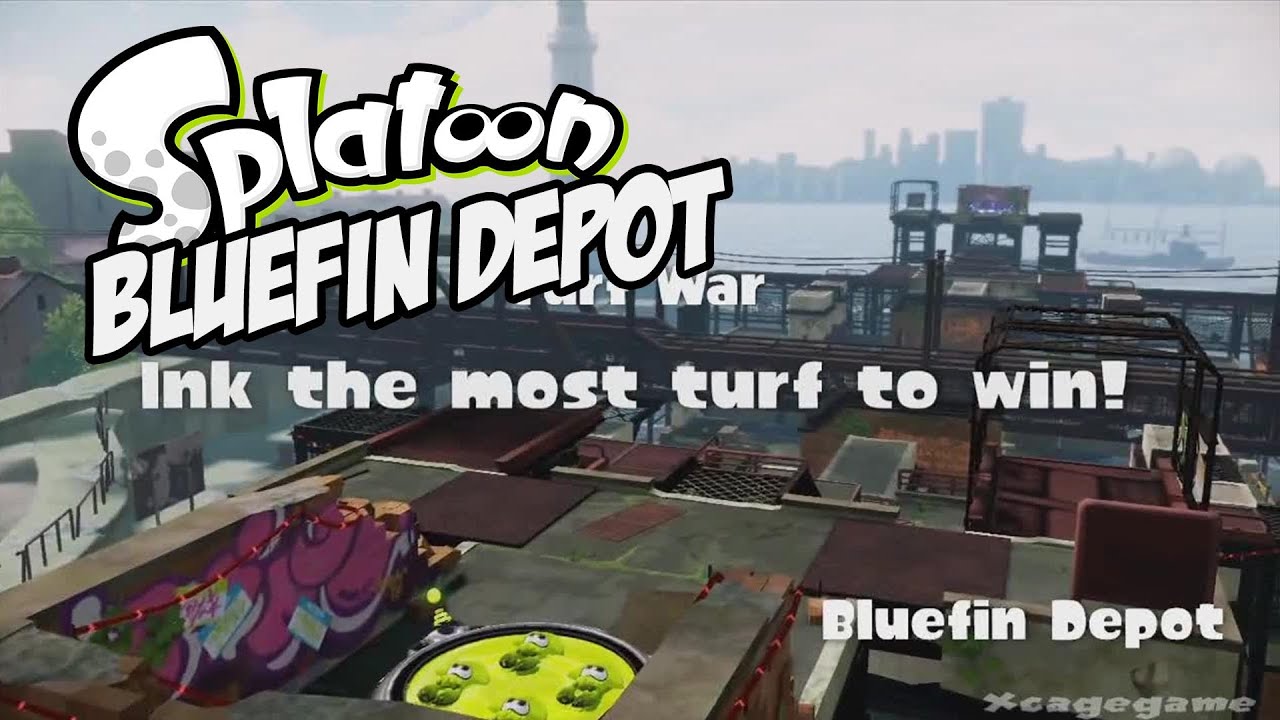 Splatoon - Bluefin Depot - DLC Map Gameplay [ HD ]