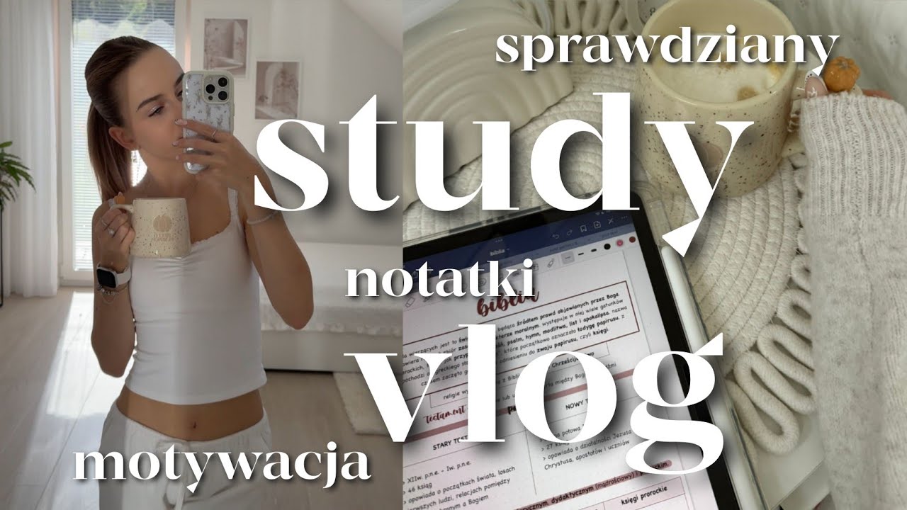 STUDY VLOG 🏫 dużo sprawdzian&oacute;w, notatki, motywacja