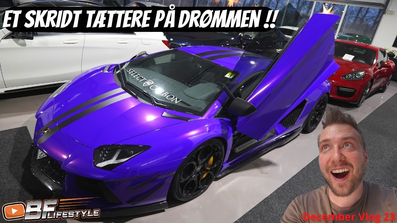 December Vlog 23 - Tager til Sverige og kigger p&aring; Lamborghini Aventador !!