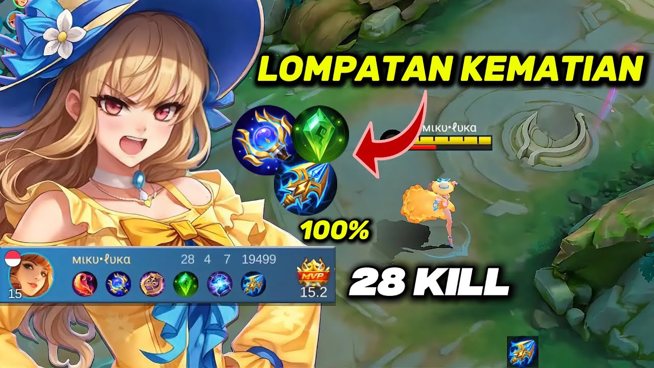 TERLALU PERIH BUILD LOMPATAN KEMATIAN GUINEVERE SEKALI LOMPAT SAYONARAAA | MLBB