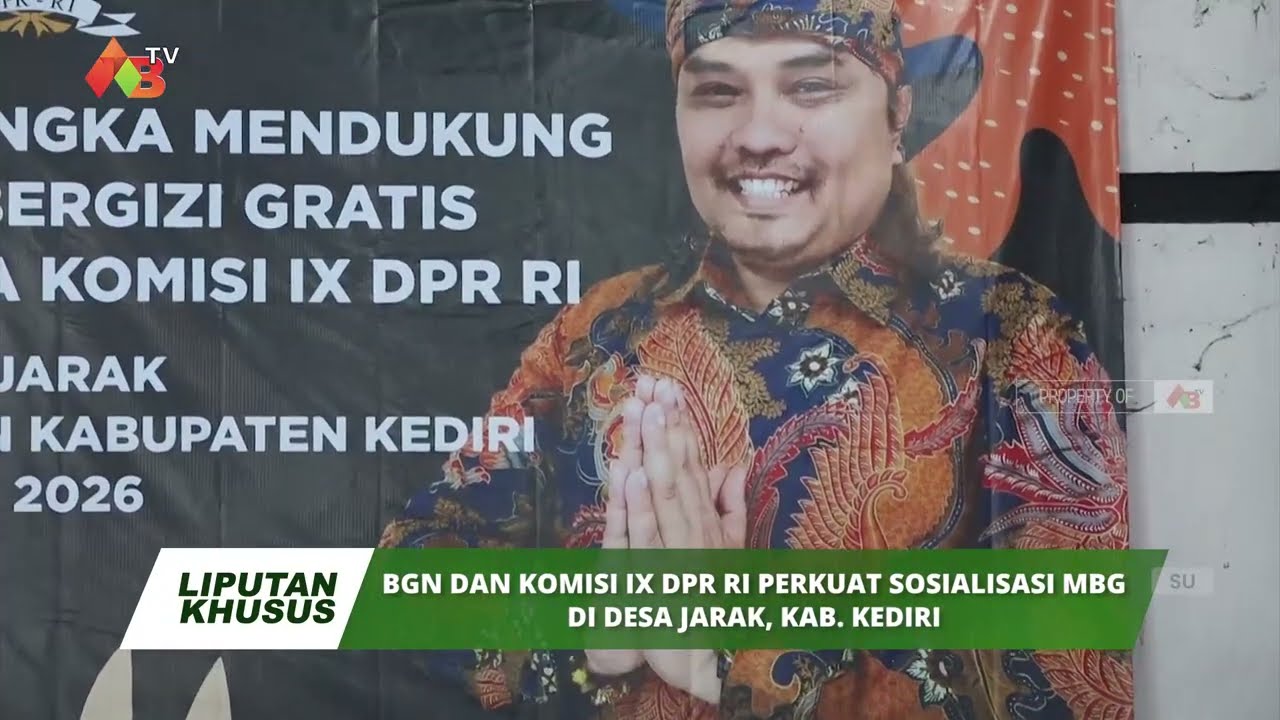 BGN dan Komisi IX DPR RI Perkuat Sosialisasi MBG di Desa Jarak, Kab  Kediri