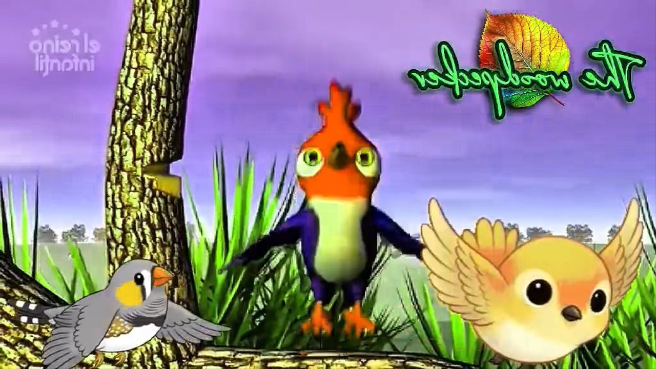 THE WOODPECKER WENT TO HIS FRIEND AND KNOCK THE DOOR/NURSERY RHYMES/ WITH KLASKY VIDEO EFFECTS