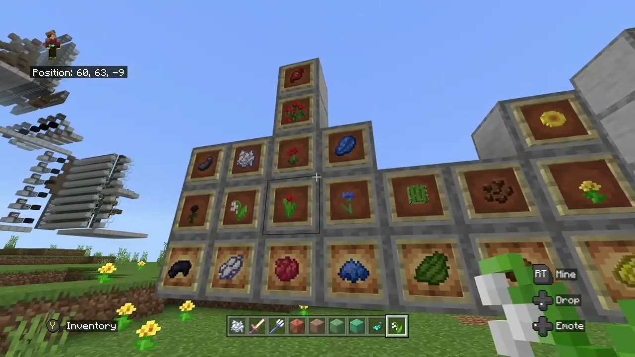 Minecraft Bedrock Every Dye Farm Overview
