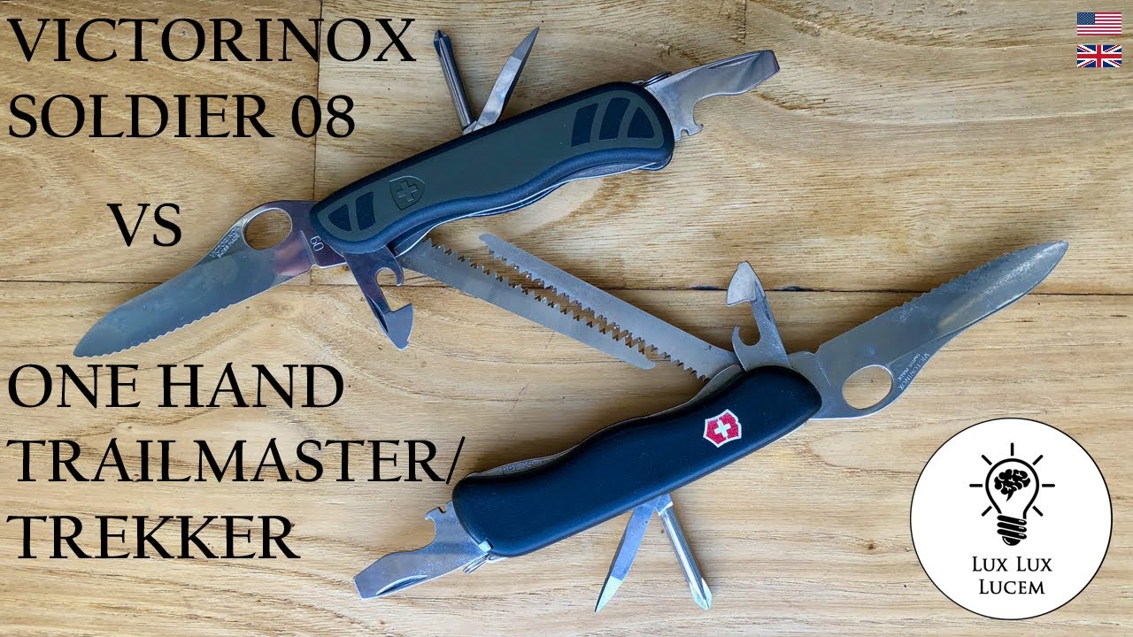 Victorinox Soldier 08 vs One Hand Trailmaster / Trekker (english version)