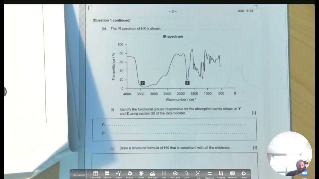 IB Chemistry HL Specimen Paper 2 First Exams 2025 Question 1 and 2