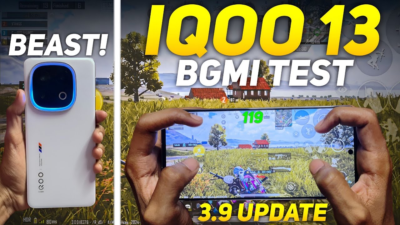IQOO 13 BGMI 3.9 TEST 120 FPS WITH FPS METER 🔥 BGMI GAMEPLAY | BEST GAMING PHONE UNDER 50000 RS