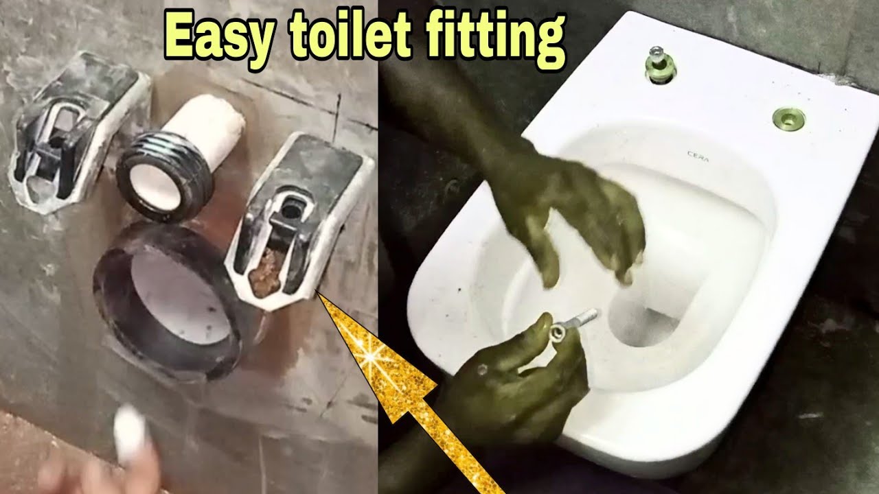 wall hanging toilet fitting with Allen kye fastener #CERA #commodefitting