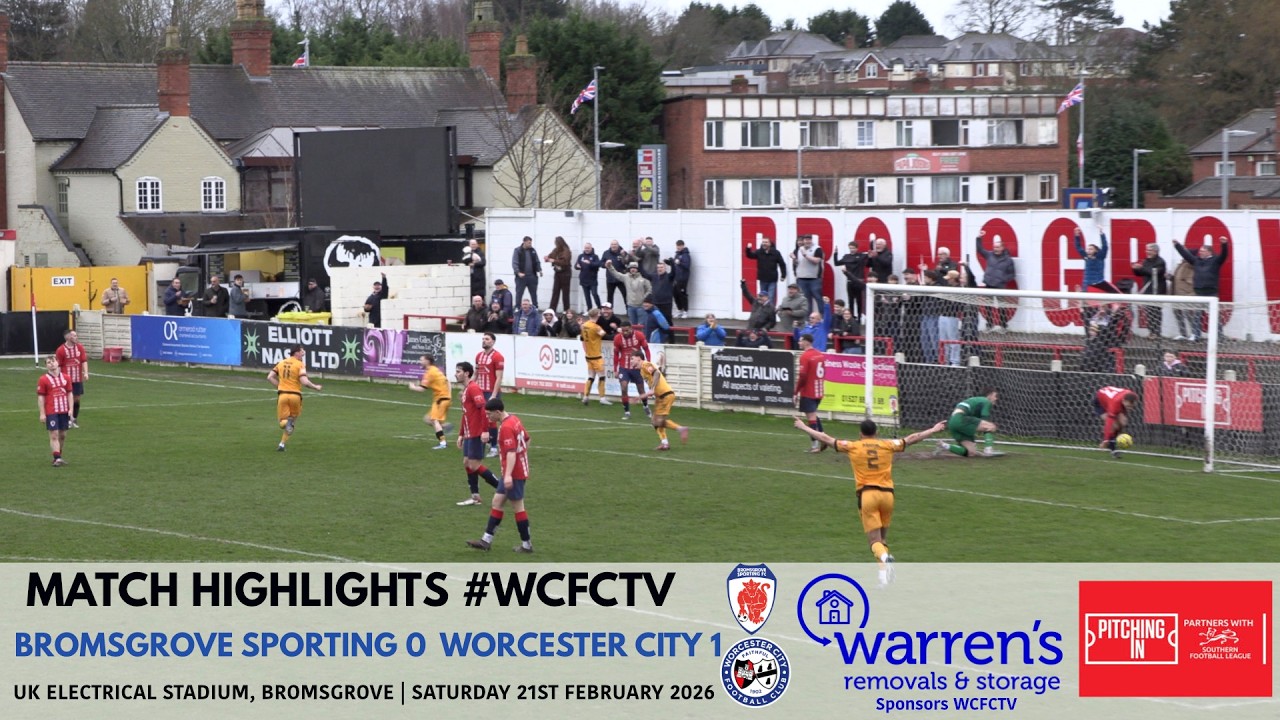 Bromsgrove Sporting 0 Worcester City 1 | Pitching In Southern Premier League Central Division