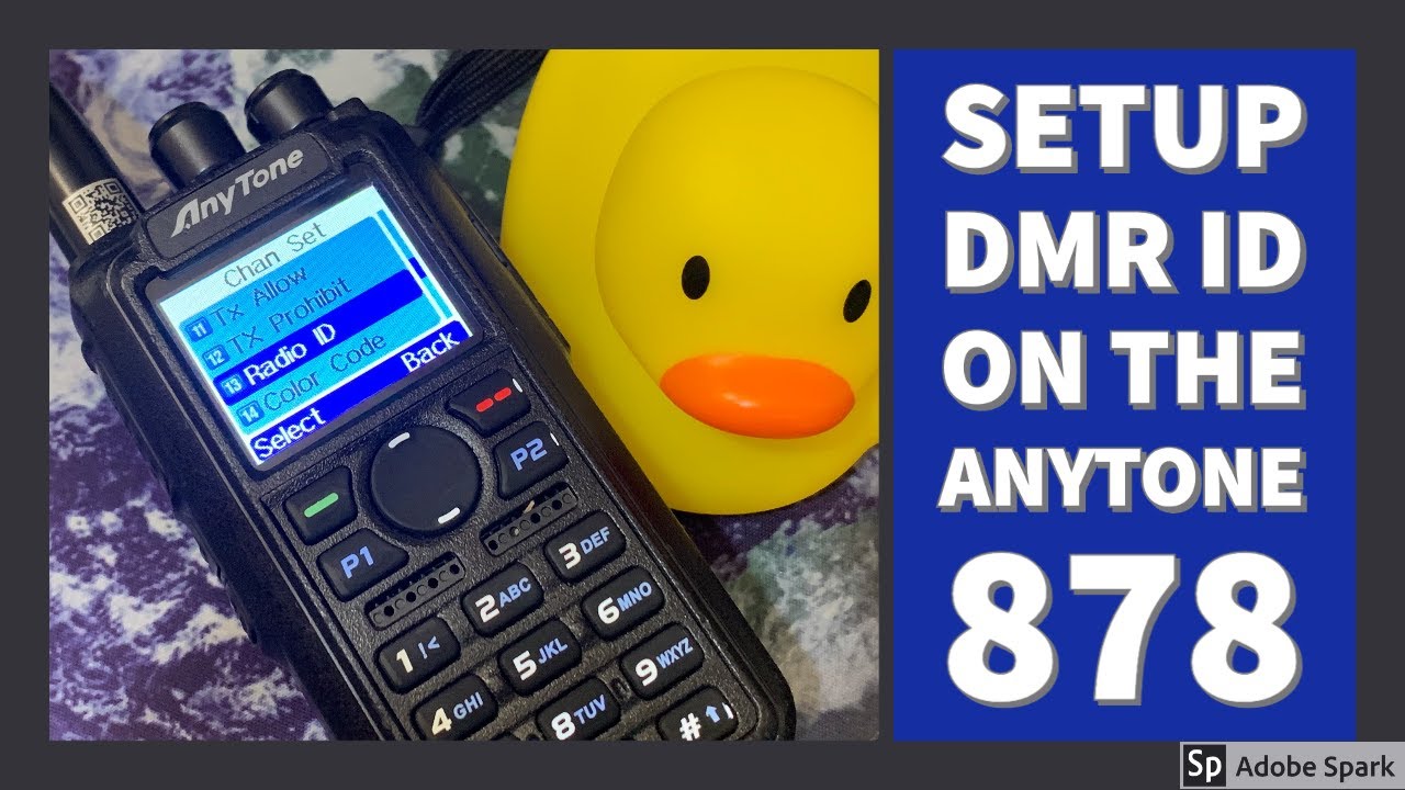 【Anytone】How To Set Your DMR ID on the Anytone 878