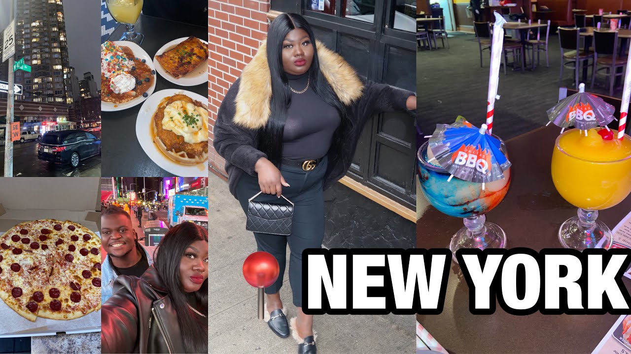 TRAVEL VLOG | MY FIRST TIME IN NEW YORK ... EATING GOOD + DRINKING & EXPLORING | IAMCHELSIEJANEA