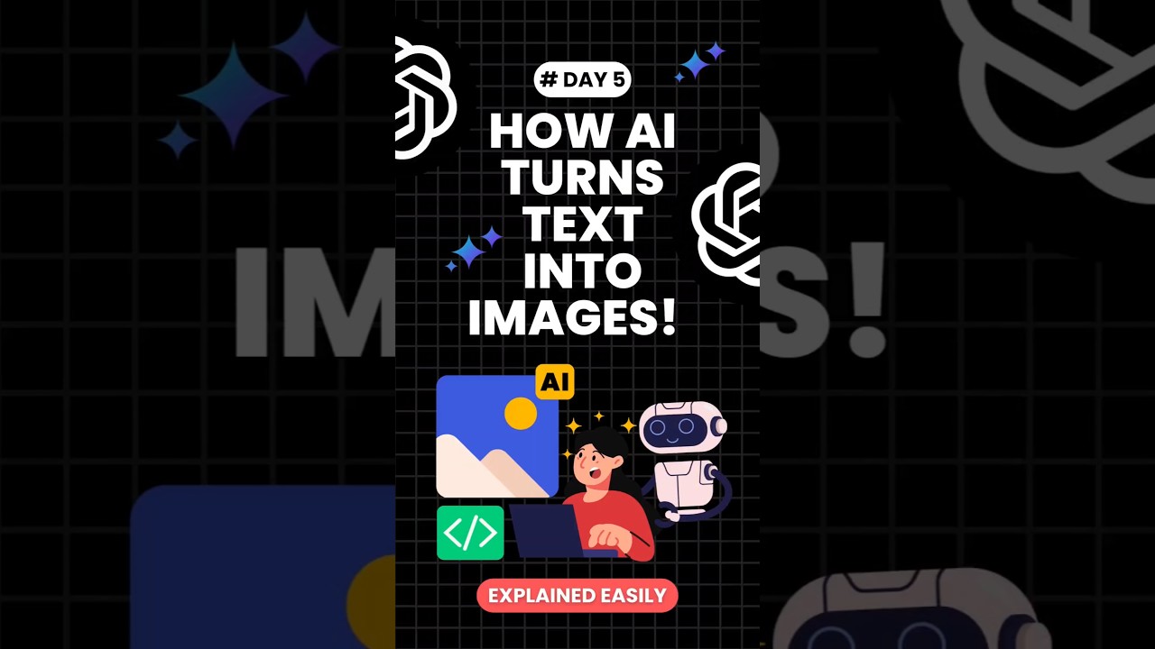 How Al Turns Text into Images | The Secret Behind Al Image Generation Explained Simply (Day 5)