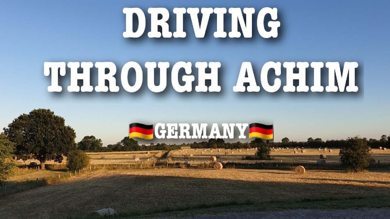 (#130): 🇩🇪Germany/Driving through Achim, Lower Saxony.