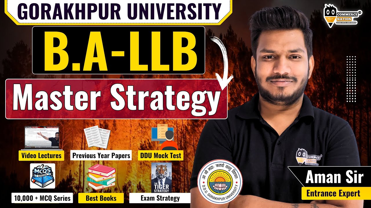 DDU Gorakhpur University Entrance B.A-LLB Entrance Exam Master Strategy 2025 | #ddu_entrance_2025