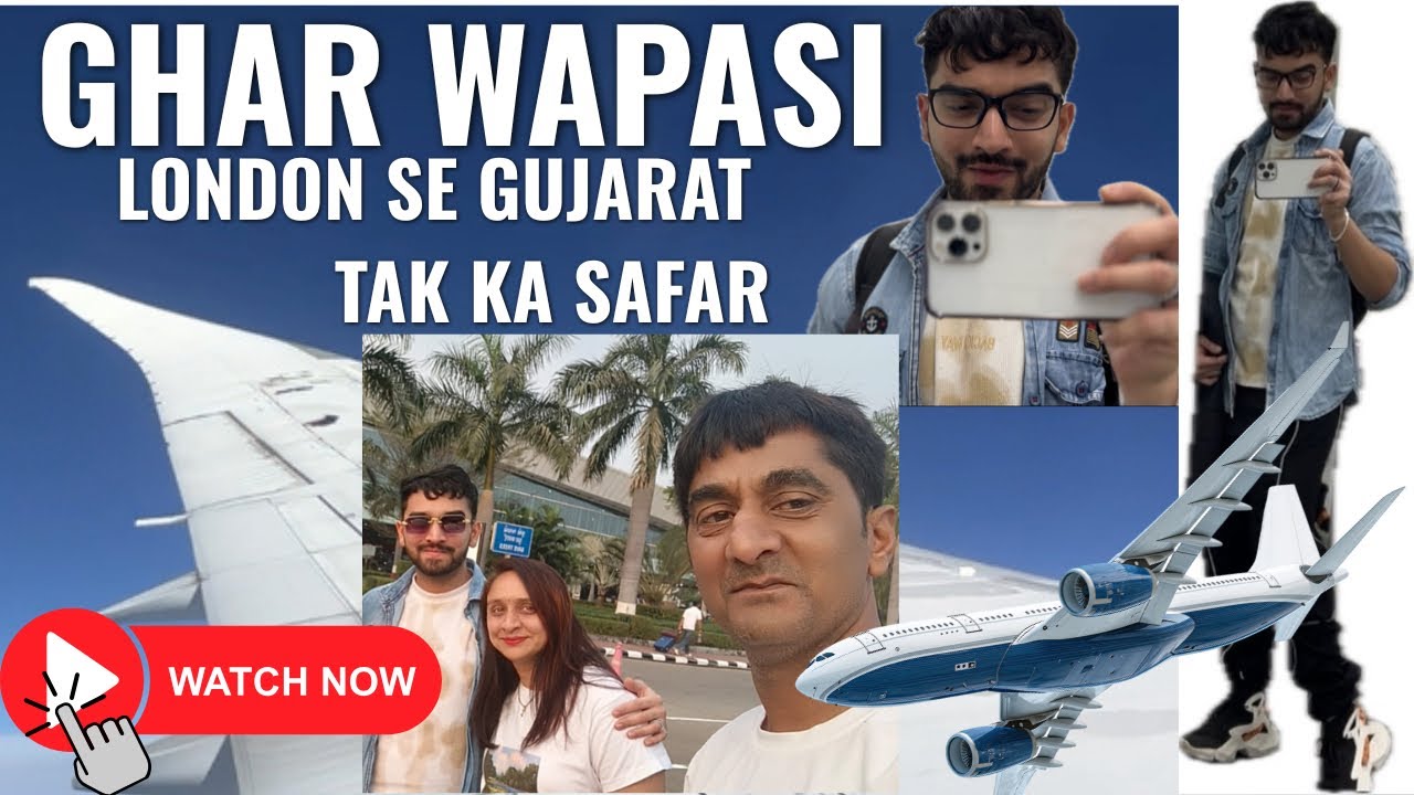 London Se Gujarat Tak Ka Safar | Ghar Wapsi Aur Maa-Baap Se Emotional Mulaqat ❤️ 