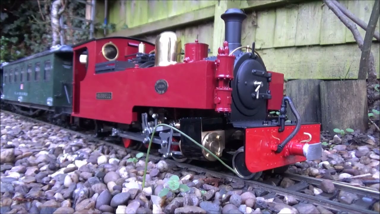 Jack Rumsey Central Garden Railway Roundhouse Russel Live Steam Locomotive's First Run