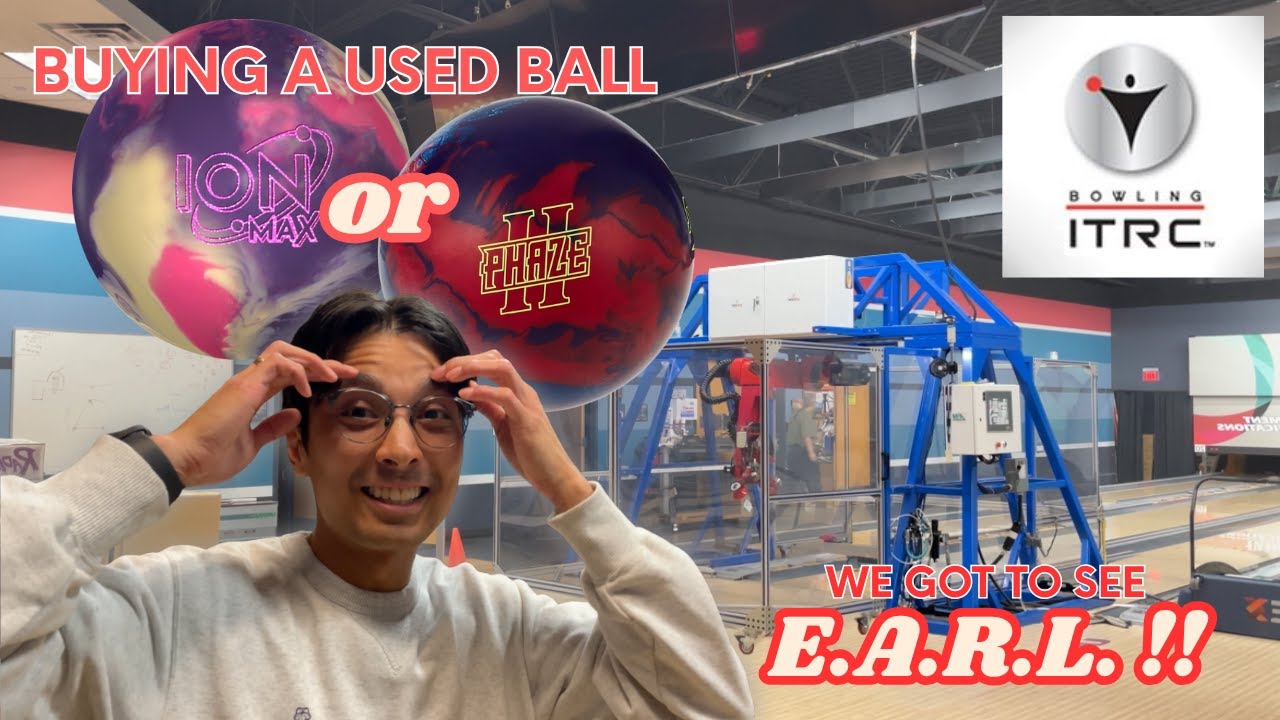 Buying a used Bowling ball @ international  training and research center | EARL the bowling robot!