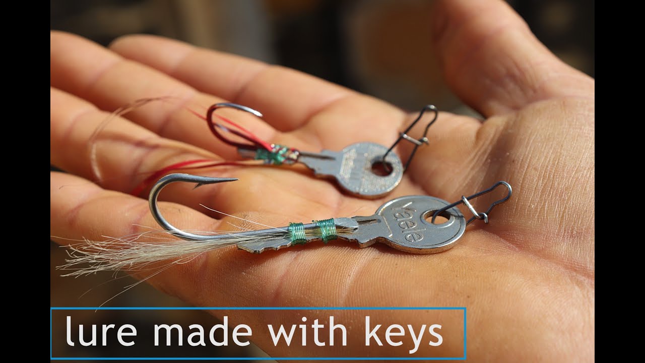 señuelo de pesca hecho con llaves /#fishing lure made with keys