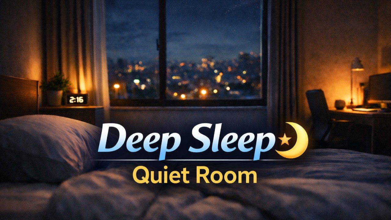Deep Sleep in a Quiet Night Room 🌙 No Music Ambient Sounds (3 Hours)