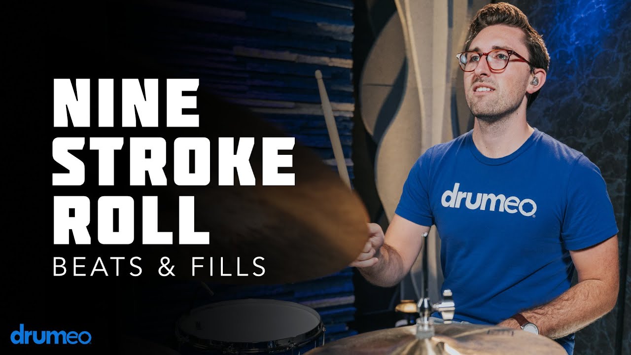 How To Play A Nine Stroke Roll On The Drums - Drum Rudiment Lesson