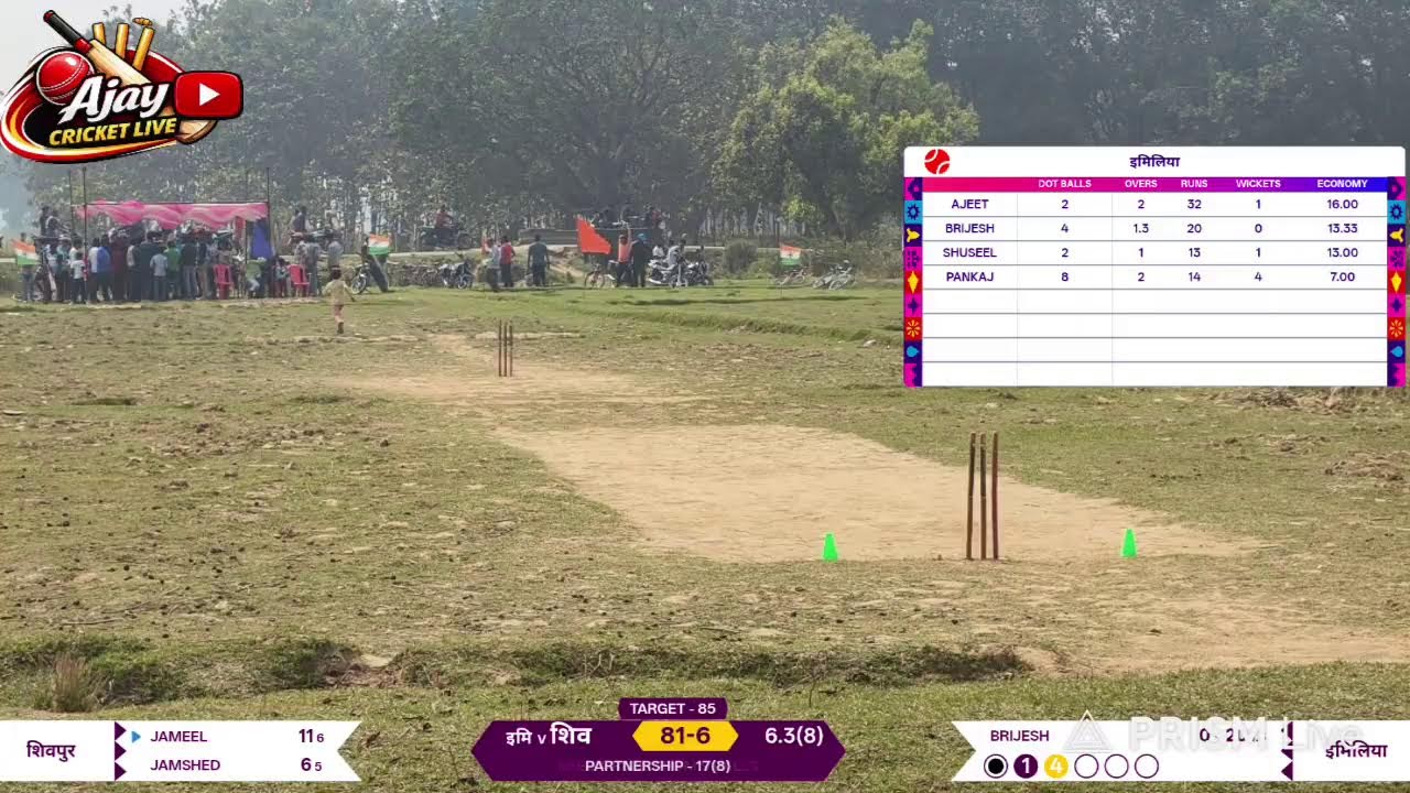 Imiliya 🆚 shivpur 👉लीग मैच 