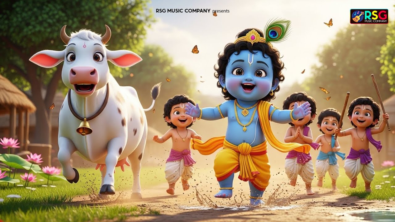 छोटी छोटी गैया छोटे छोटे ग्वाल। Choti Choti Gaiya Chote Chote Gwal। #kanha #krishna #krishnabhajan