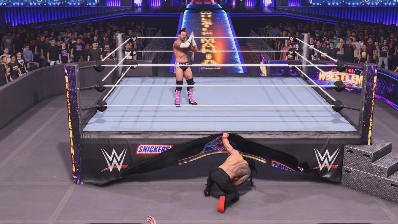 CM Punk Vs Roman Regins At WrestleMania World Heavyweight Championship