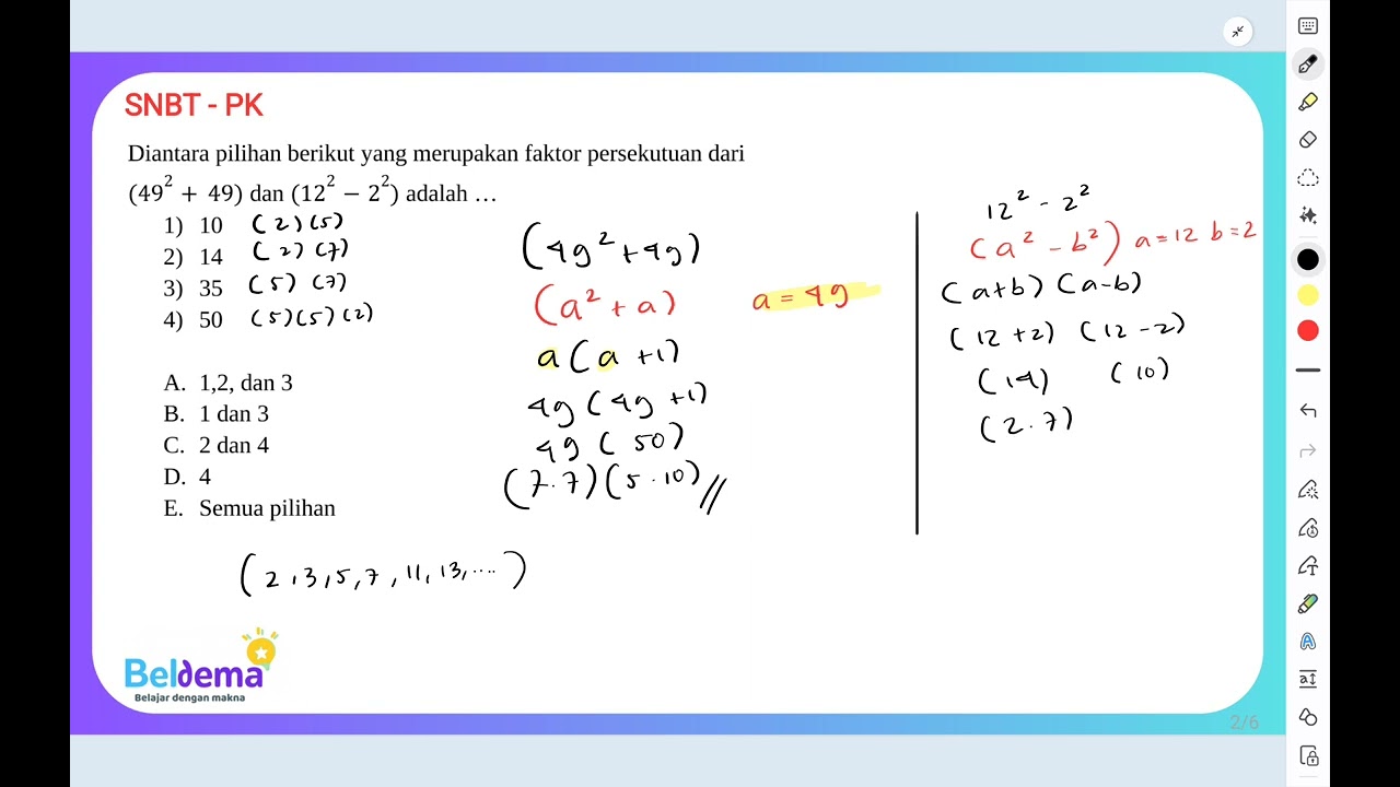 STOP Asal Jawab! Cara Cepat Taklukkan Soal PK SNBT Menuju PTN impian #ptnfavorit #soal #mudah #fyp 