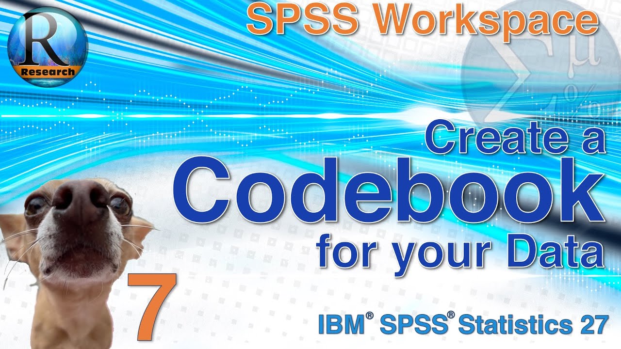 The SPSS 27 Data Codebook - Statistics with SPSS for Beginners (with Puppies) (7 of 8)