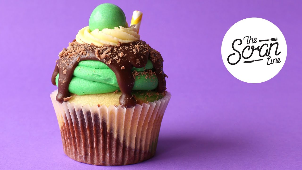 CHOC MINT MILKSHAKE CUPCAKES - The Scran Line