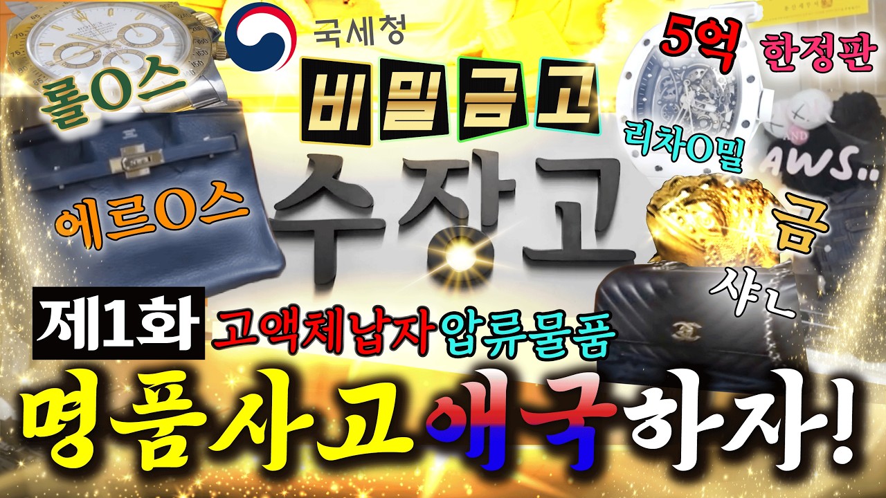 고액체납자 압류물품, 명품사고 애국하자! (feat. 에르메스 득템 기회) #국세청 #에르메스 #명품