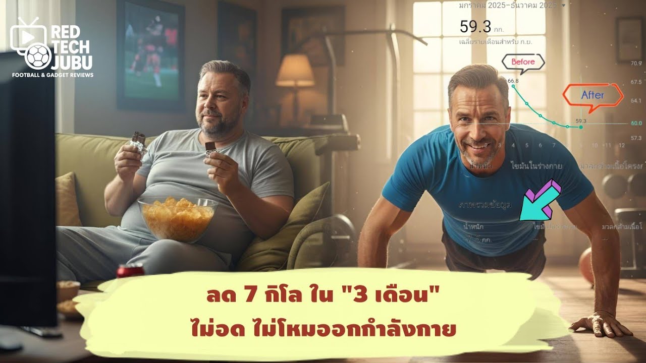 Red-Tech JUBU: ลด 7 กิโลใน 3 เดือน &mdash; ไม่อด ไม่โหมออกกำลังกาย