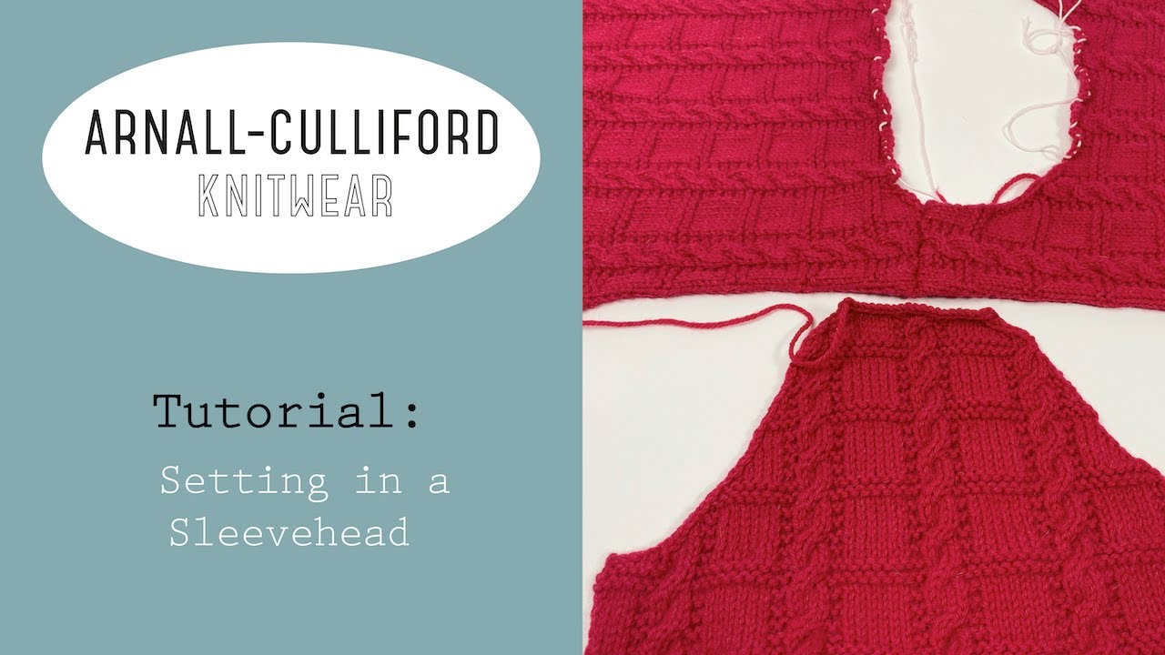 Setting in a sleevehead with mattress stitch