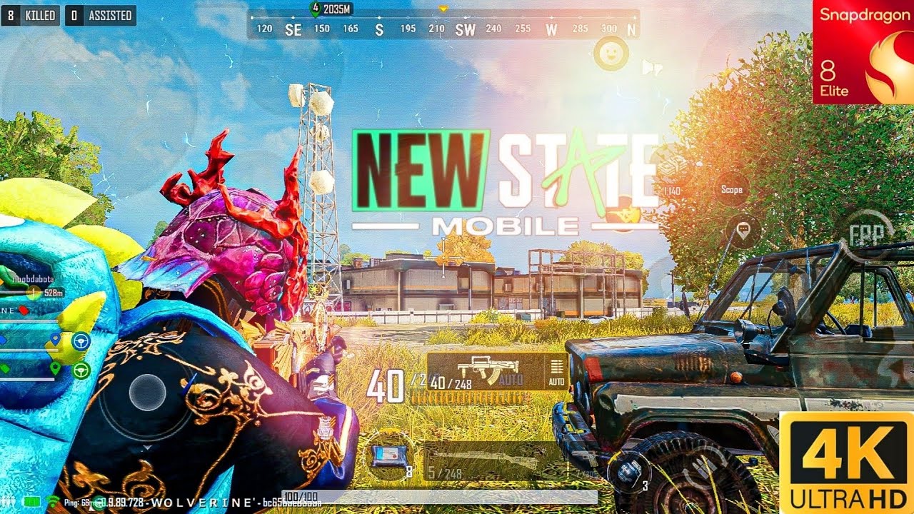New State Mobile 5 Finger Claw Ultra High 4K Graphics Gameplay⚡