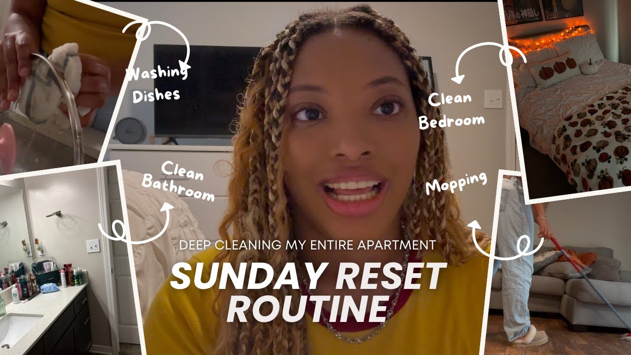 Sunday Reset Routine 🌸 | Cleaning, Self-Care, & Getting My Life Together