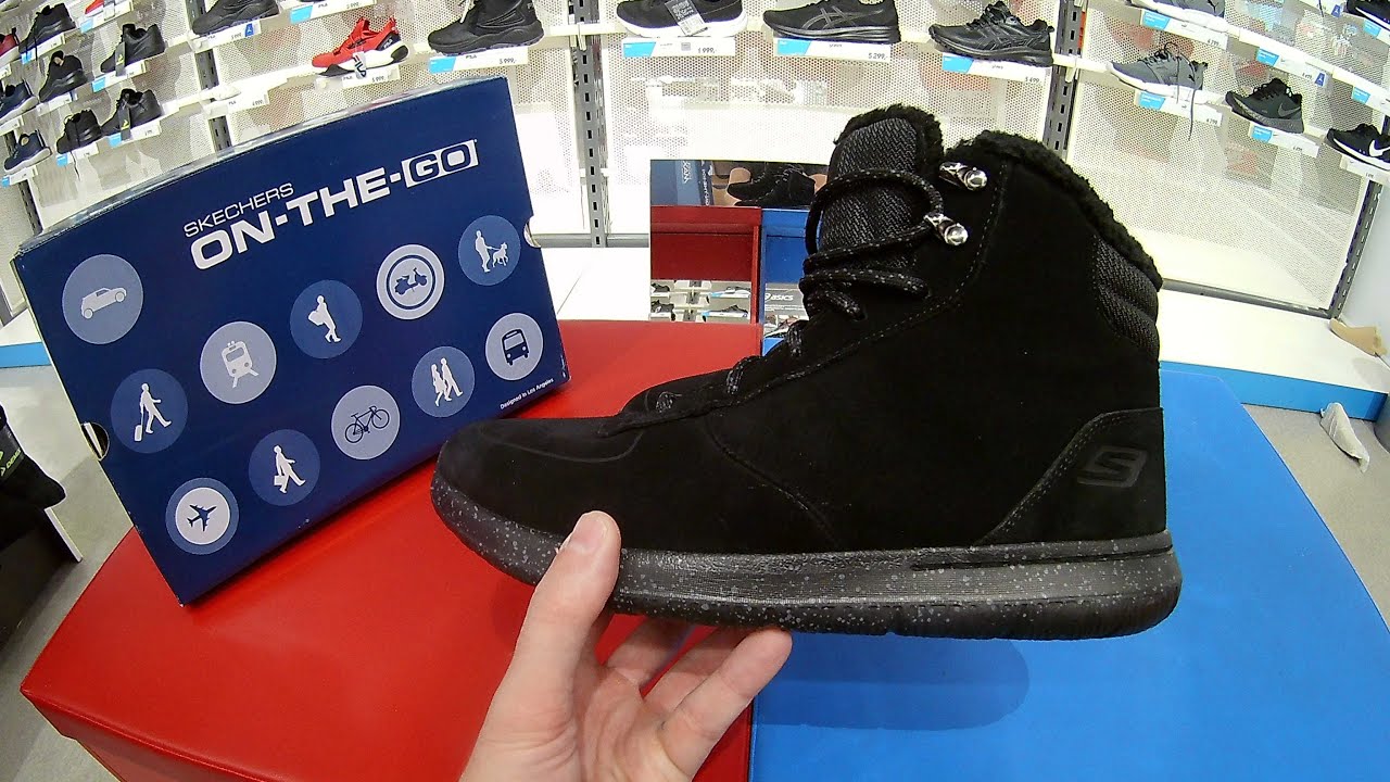 Ботинки утепленные мужские Skechers Go Walk City-Sierra ( Зима 2021)