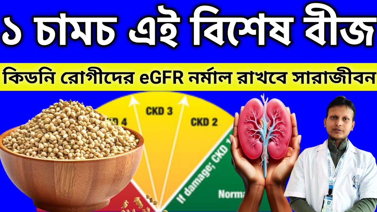 ১ চামচ এই বিশেষ বীজ কিডনি রোগীদের eGFR নর্মাল রাখবে সারাজীবন | 1 spoon seed keeps eGFR normal