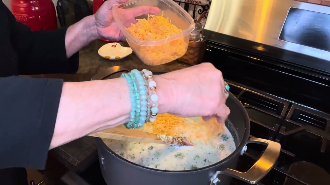 Cream of broccoli soup ￼